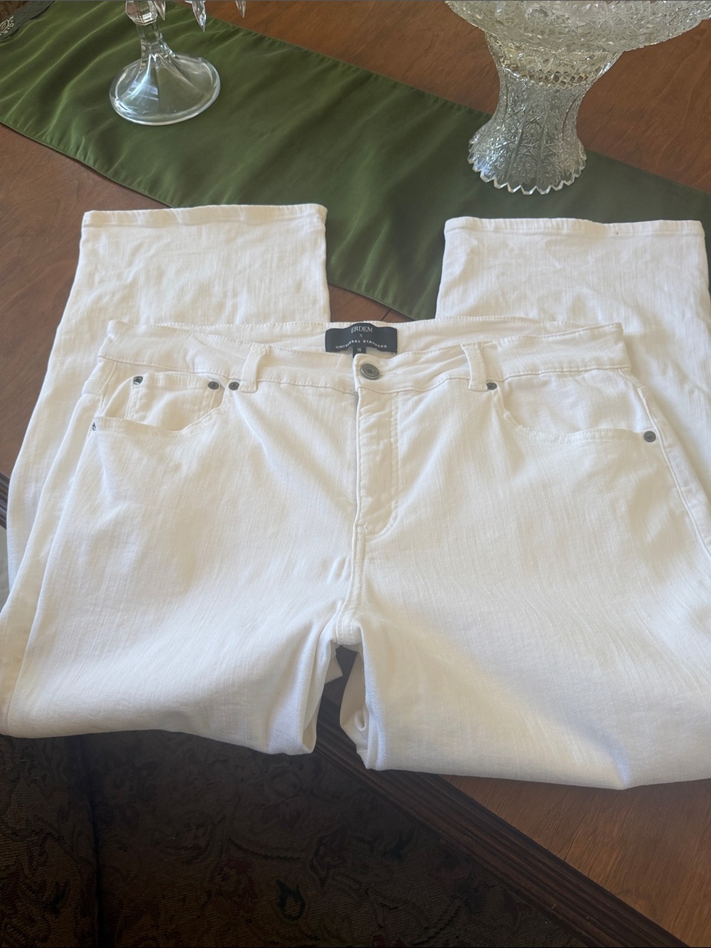 Universal Standard x ERDEM White Denim Jeans
